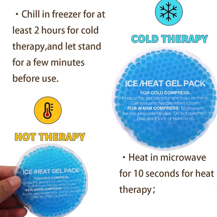 Best Selling Products 2026 Hot Cold Pack Round Shape Gel Bead Ice Pack