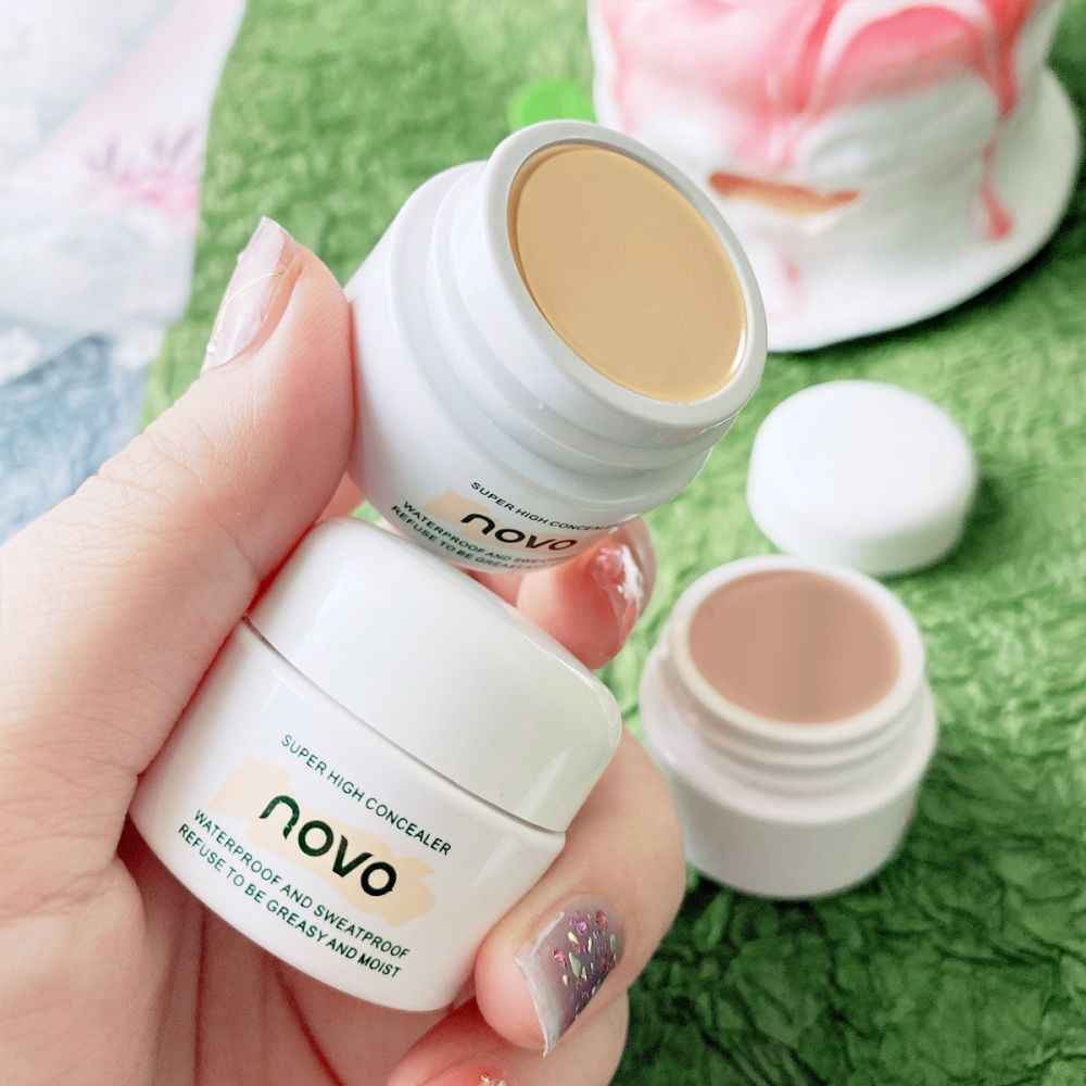 NOVO Professional High-Coverage Waterproof Concealer - Long-Lasting Spot Correction