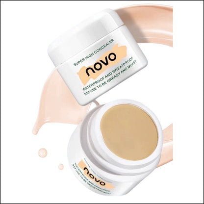 NOVO Professional High-Coverage Waterproof Concealer - Long-Lasting Spot Correction
