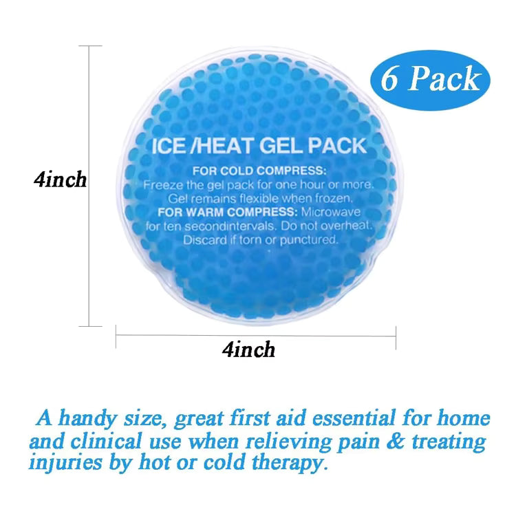 Best Selling Products 2026 Hot Cold Pack Round Shape Gel Bead Ice Pack