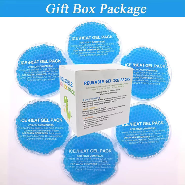 Best Selling Products 2026 Hot Cold Pack Round Shape Gel Bead Ice Pack