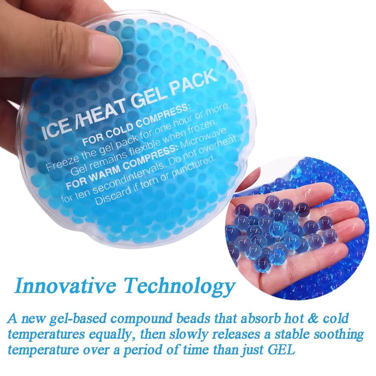 Best Selling Products 2026 Hot Cold Pack Round Shape Gel Bead Ice Pack