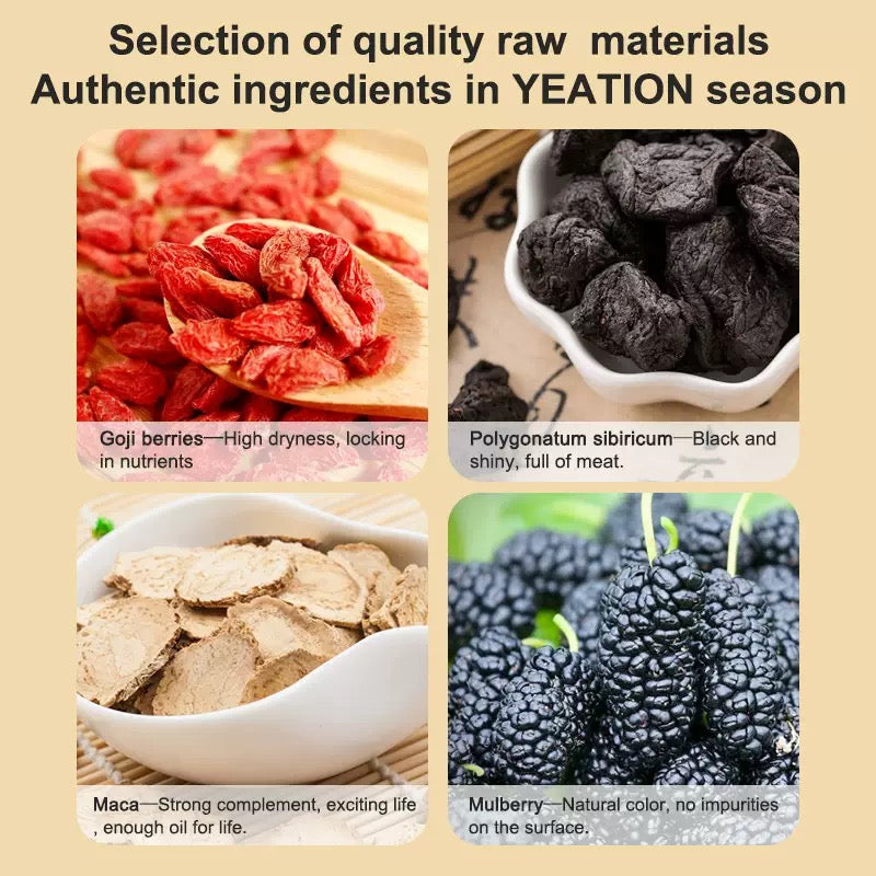Nuvelloz Five Treasure Tea - Premium Natural Herbal Energy Blend for Vitality