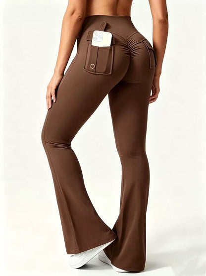Nuvelloz Sculpt & Lift Leggings - High-Elastic Performance Cargo Leggings for Ultimate Comfort
