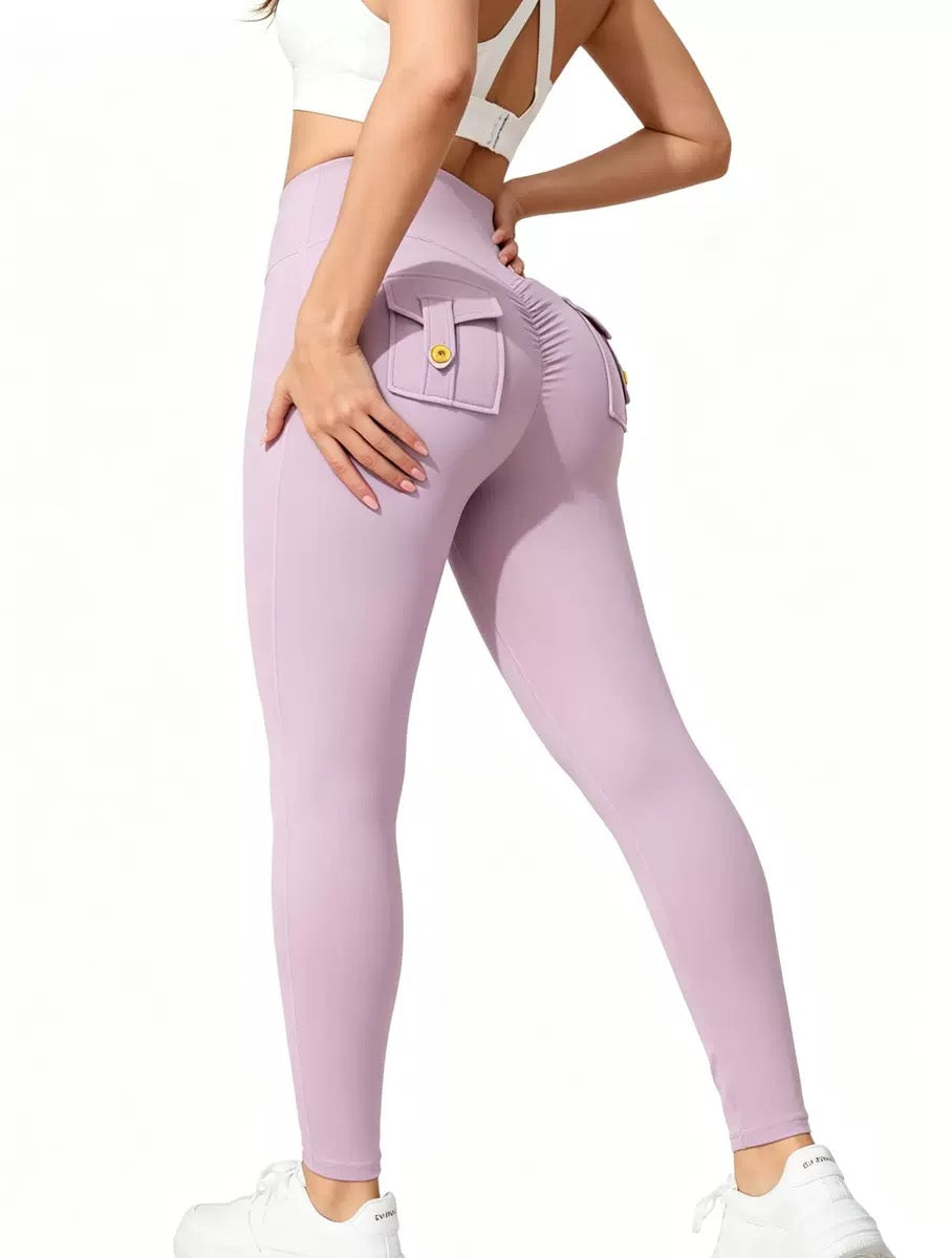 Nuvelloz Sculpt & Lift Leggings - High-Elastic Performance Cargo Leggings for Ultimate Comfort