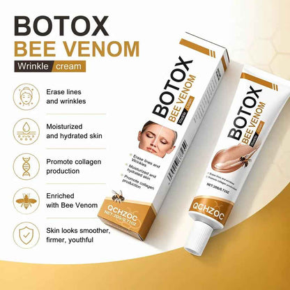 Qchzoc Bee Venom Anti-Wrinkle Cream – Powerful Collagen-Boosting Formula
