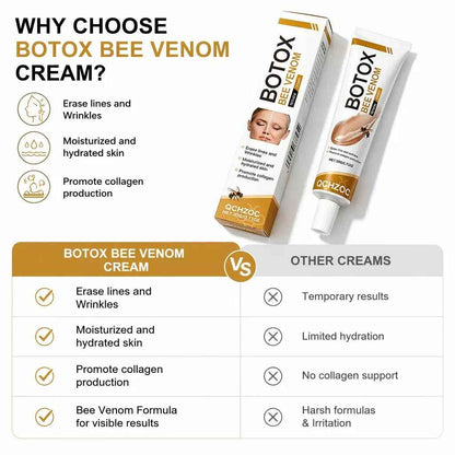 Qchzoc Bee Venom Anti-Wrinkle Cream – Powerful Collagen-Boosting Formula