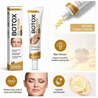 Qchzoc Bee Venom Anti-Wrinkle Cream – Powerful Collagen-Boosting Formula