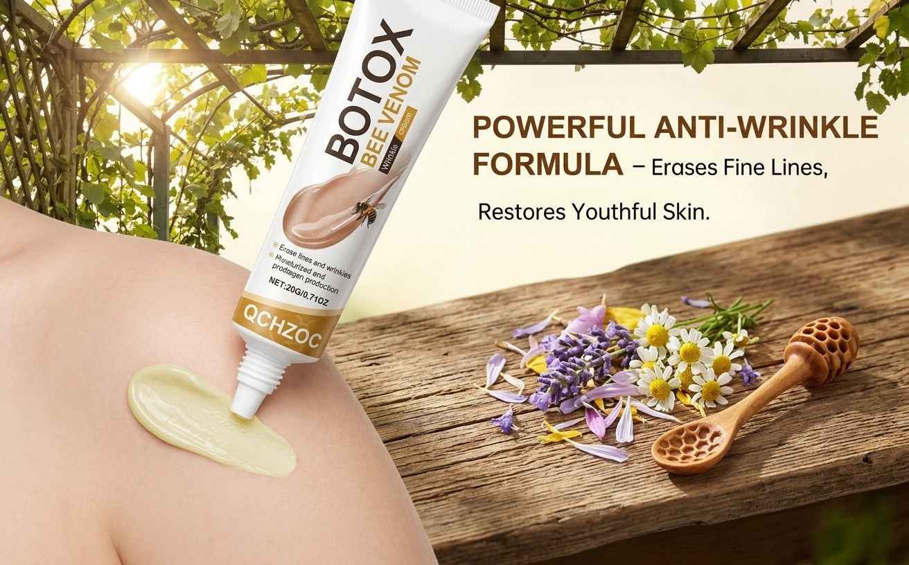 Qchzoc Bee Venom Anti-Wrinkle Cream – Powerful Collagen-Boosting Formula