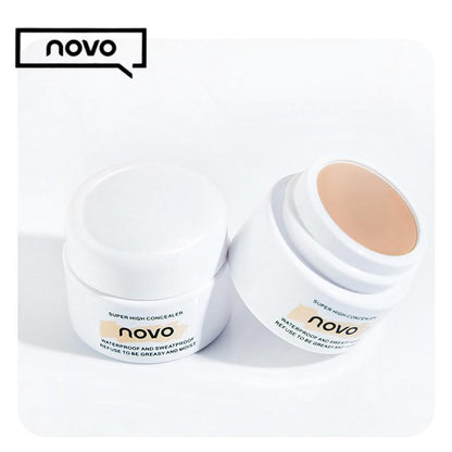 NOVO Professional High-Coverage Waterproof Concealer - Long-Lasting Spot Correction