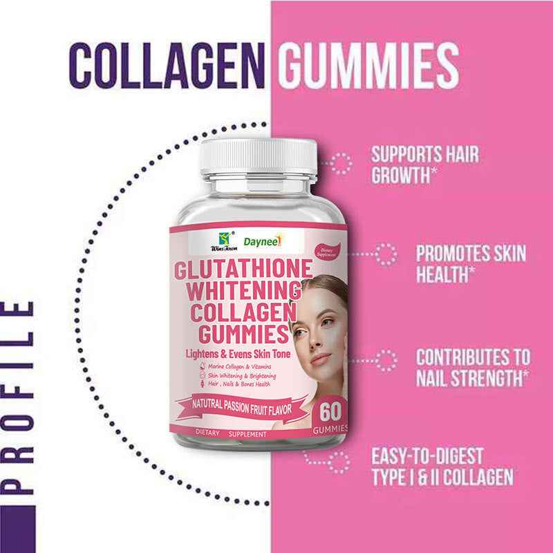 WinsTown Glutathione Collagen Gummies for Advanced Skin Brightening and Firming